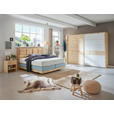 BOXSPRINGBETT 180/200 cm  in Blau, Zirbelkieferfarben  - Blau/Zirbelkieferfarben, Natur, Holz/Textil (180/200cm) - Valnatura