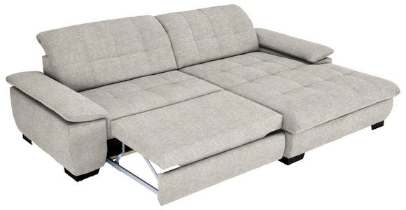 ECKSOFA  in Webstoff Beige  265/180 cm  - Beige/Schwarz, Design, Textil/Metall (265/180cm) - Carryhome