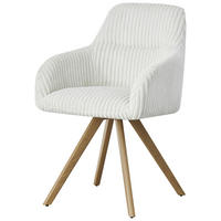 NASLANJAČ, les, kovina, tekstil bež  - barve hrasta/bež, Moderno, kovina/tekstil (56/88/60cm) - MID.YOU