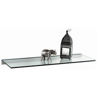 Poliță De Perete 90/1/30 cm, transparent  - transparent, Basics, sticlă (90/1/30cm)