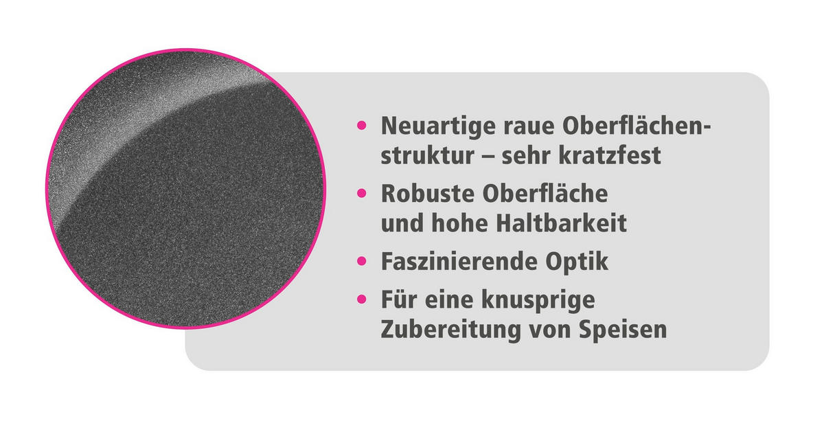 BRATPFANNE 28 cm  - Schwarz, Basics, Metall (28cm) - GSW