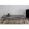 COUCHTISCH 120/60/36 cm rechteckig Goldfarben, Grau  - Goldfarben/Grau, Design, Stein/Metall (120/60/36cm) - Livetastic