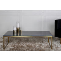 COUCHTISCH 120/60/36 cm rechteckig Goldfarben, Grau  - Goldfarben/Grau, Design, Stein/Metall (120/60/36cm) - Livetastic