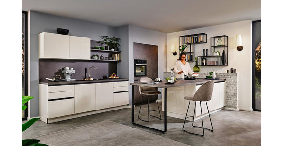 EINBAUKÜCHE - Weiß, Design, Holzwerkstoff - Dieter Knoll