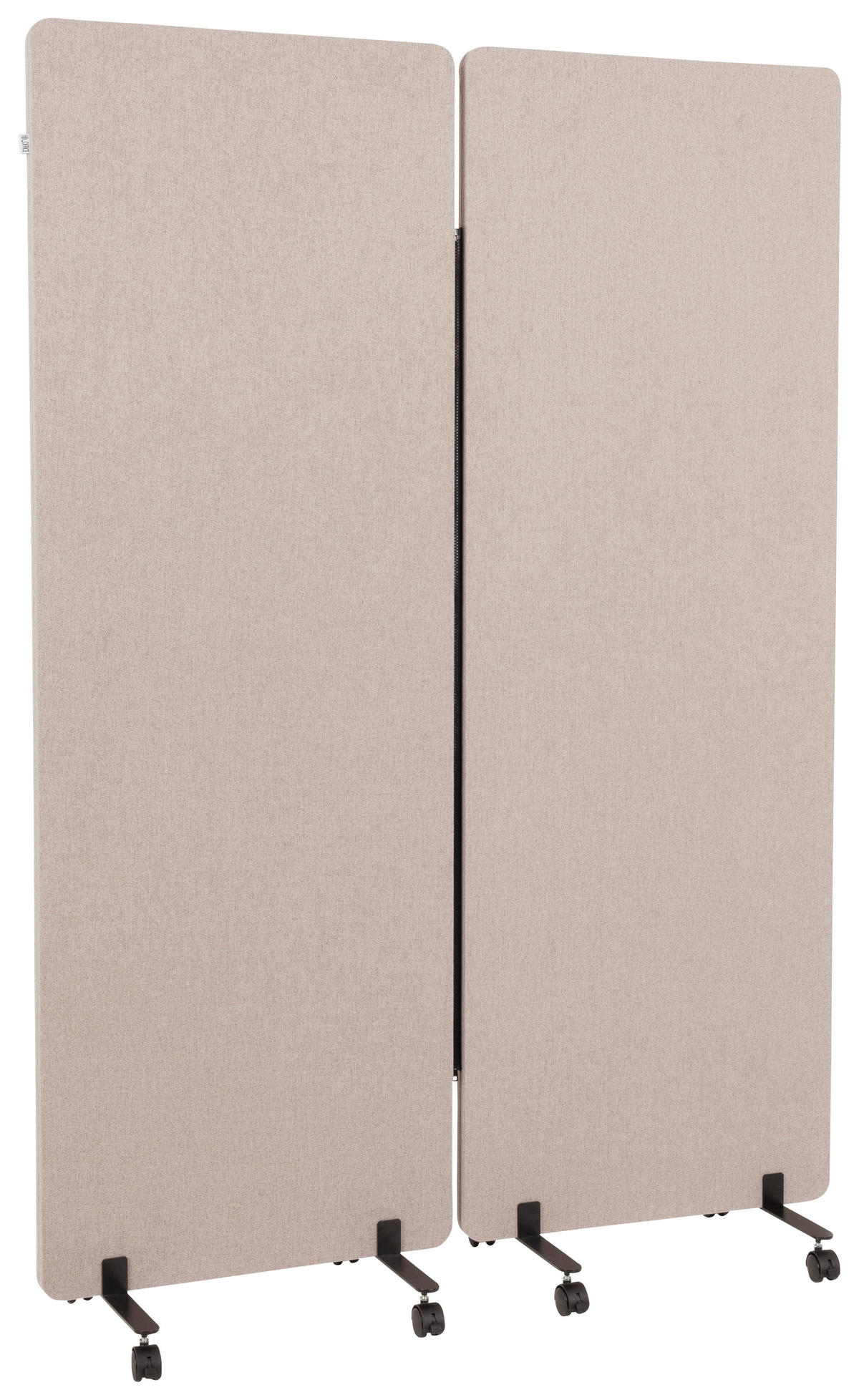MELLANVÄGG  i metall, plast, textil  taupe  - taupe, Basics, metall/textil (60/177/35cm) - MID.YOU