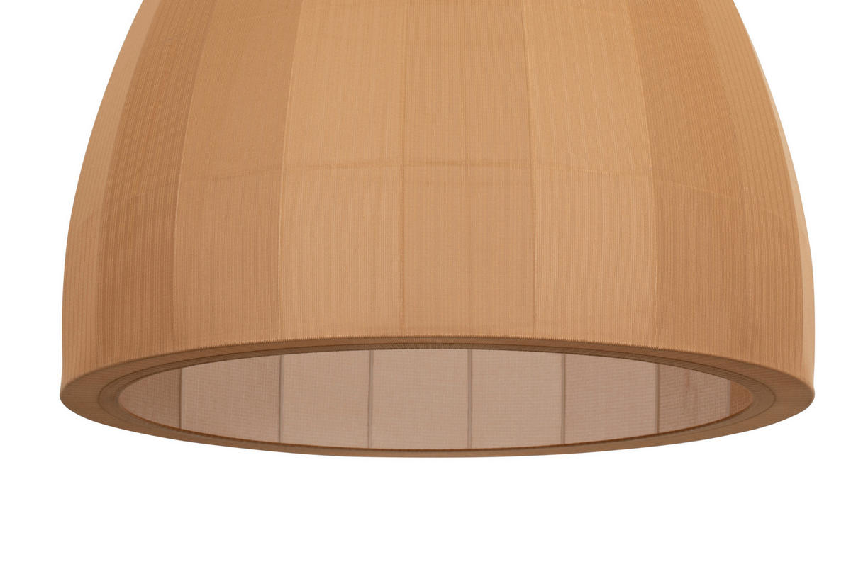 HÄNGELEUCHTE 48/120 cm  - Braun, Design, Textil/Metall (48/120cm) - Collet's Monde