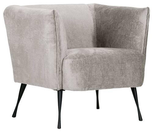 FÅTÖLJ i textil ljusgrå  - ljusgrå/svart, Design, metall/textil (76/73/76cm) - MID.YOU