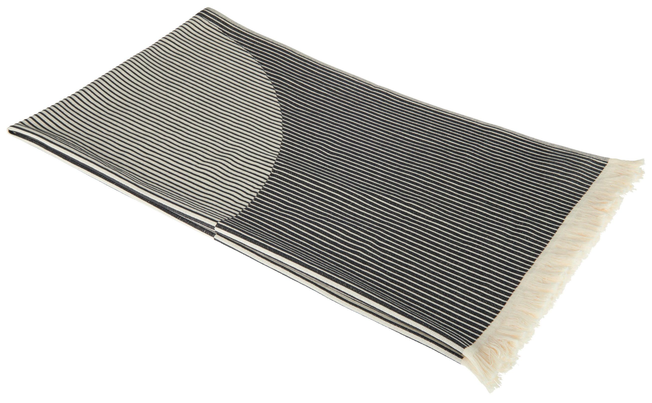 STRANDTUCH Circle Grau, Silberfarben 100/180 cm  - Silberfarben/Grau, KONVENTIONELL, Textil (100/180cm) - Esposa