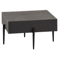 KONFERENČNÍ STOLEK, antracitová, dřevo, plast, kompozitní dřevo, 64/64/35 cm - černá/antracitová, Design, kov/dřevo (64/64/35cm) - MID.YOU