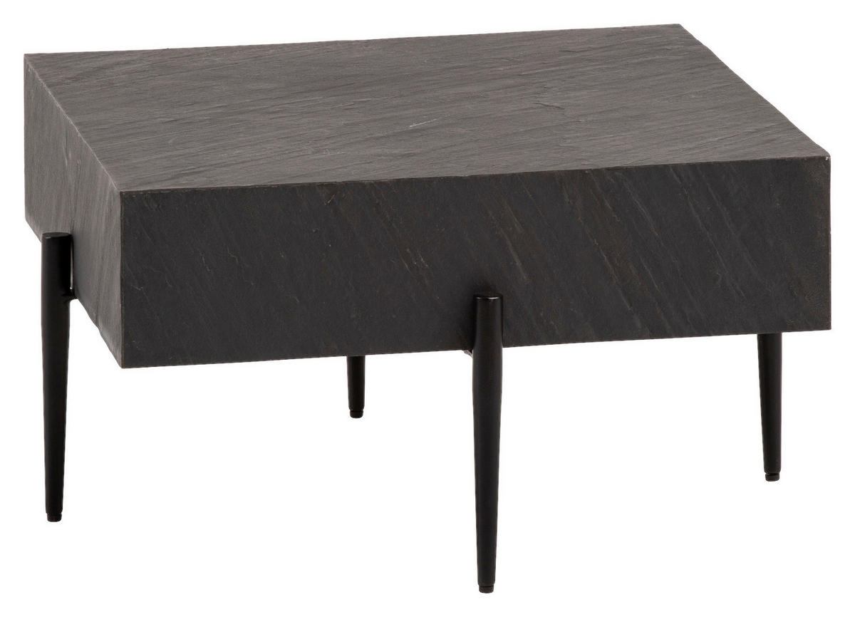 KONFERENČNÍ STOLEK, antracitová, dřevo, plast, kompozitní dřevo, 64/64/35 cm - černá/antracitová, Design, kov/dřevo (64/64/35cm) - MID.YOU