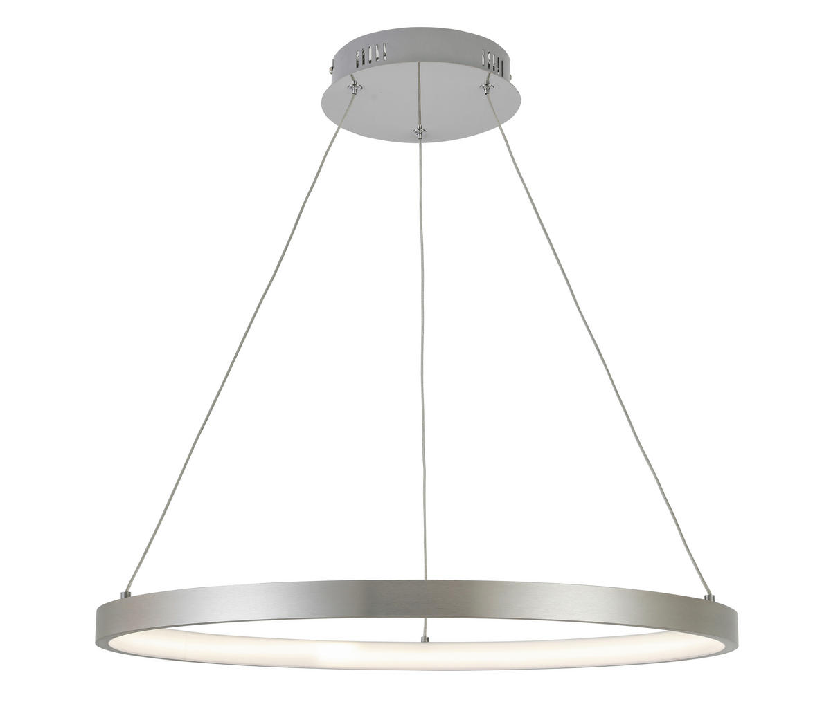 LED-HÄNGELEUCHTE 60/120 cm  - Alufarben, Design, Kunststoff/Metall (60/120cm) - Novel