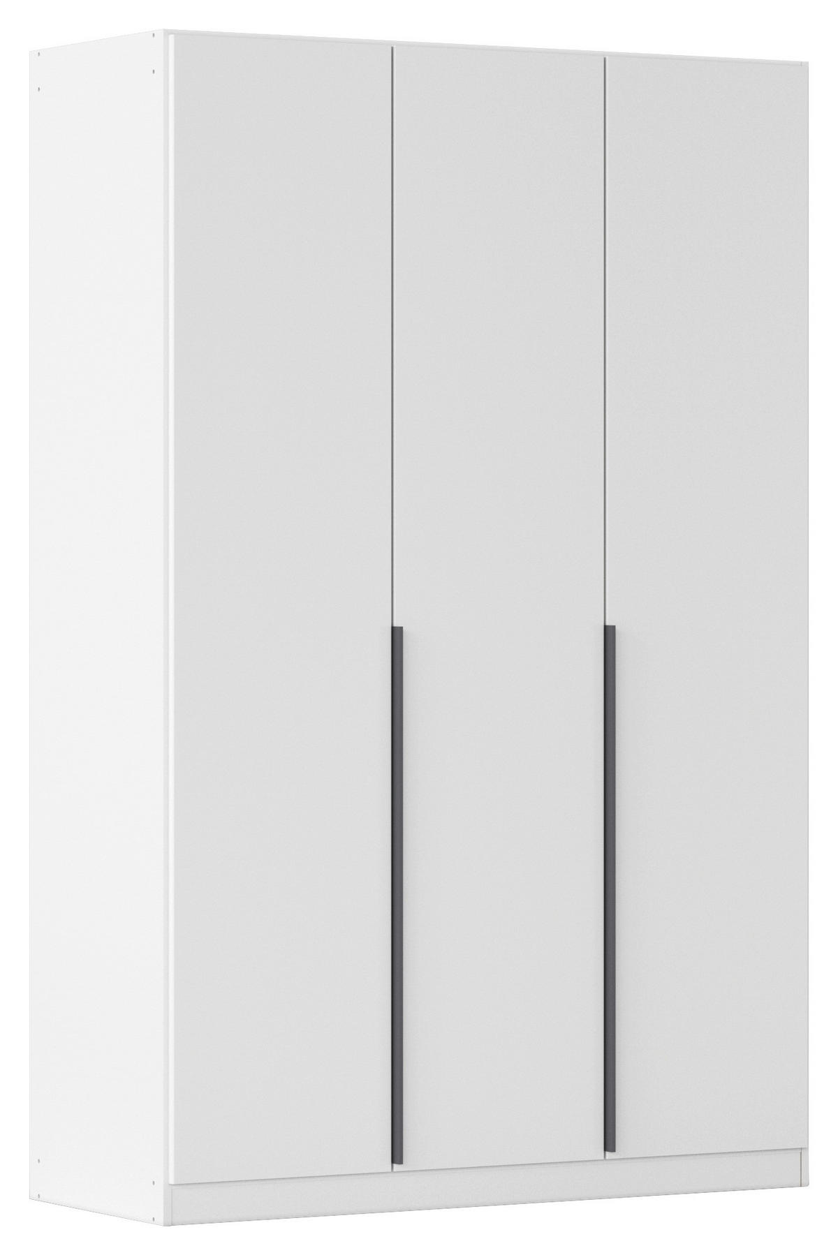 DREHTÜRENSCHRANK  in Weiß  - Weiß/Grau, MODERN, Holzwerkstoff (136/229/54cm) - Rauch Möbel