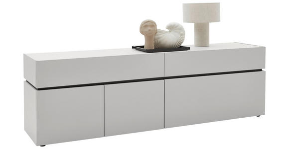 LOWBOARD  180/57/40 cm 2 Schublade(n) Typenauswahl, Beimöbel erhältlich, stehend, hängend  - Kaschmir/Schwarz, Design, Holzwerkstoff/Kunststoff (180/57/40cm) - Voleo