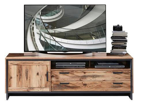 TV-ELEMENT barve grafita  - barve grafita, Natur, kovina/leseni material (184/61/45cm) - Landscape