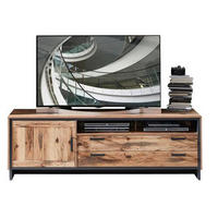 TV-ELEMENT barve grafita  - barve grafita, Natur, kovina/leseni material (184/61/45cm) - Landscape