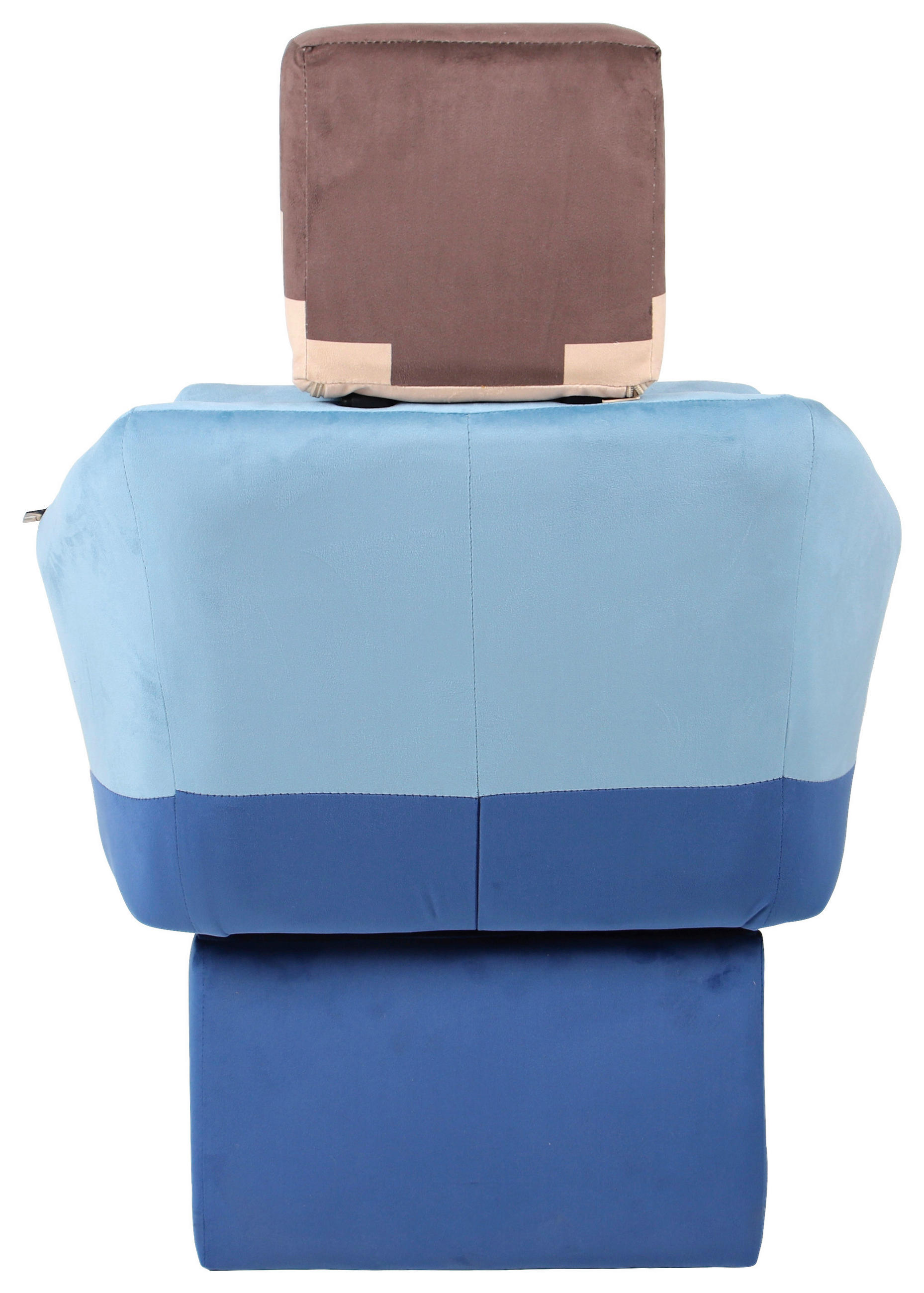 Thumbnail - Minecraft Loungesessel, Blau, Mehrfarbig, Textil, Gaming, eckig, Sockel, 69x96x75 cm, Sitzfläche 360° drehbar, inklusive...