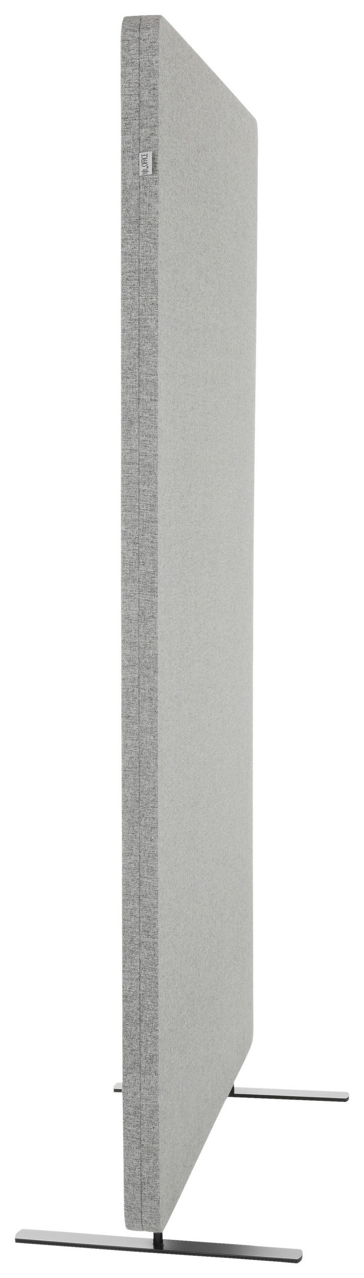 TRENNWAND Textil, Metall, Kunststoff Hellgrau  - Hellgrau, Basics, Kunststoff/Textil (80/142/35cm) - MID.YOU