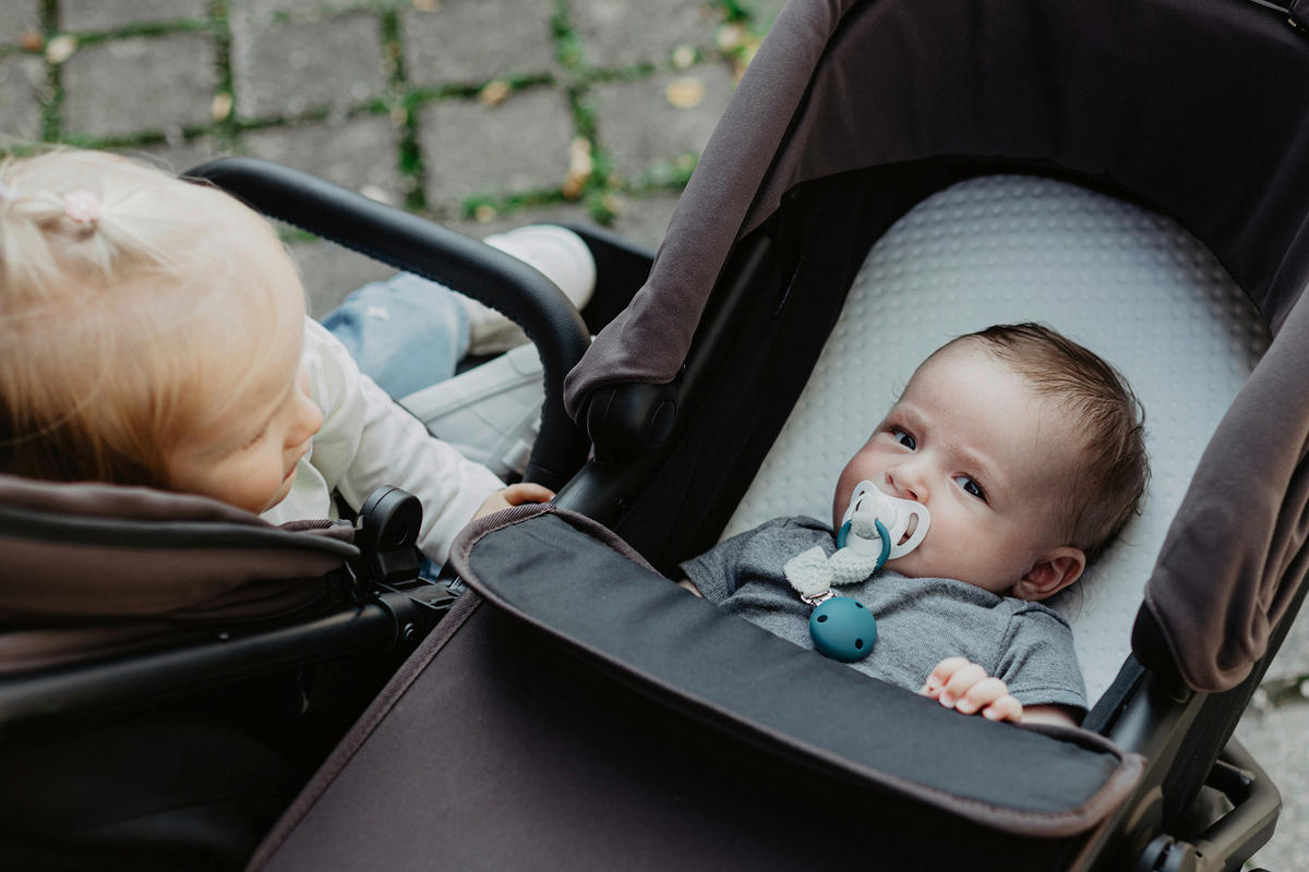 ZWILLINGSWAGEN  - Anthrazit, Basics, Metall (78,5/110/108cm) - TFK