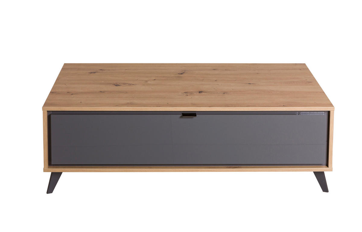 KLUBSKA MIZA, 126/41,2/60 cm  - Moderno, kovina/leseni material (126/41,2/60cm) - Carryhome