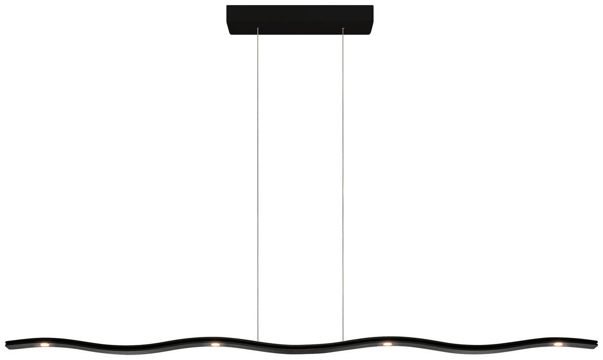 LED-HÄNGELEUCHTE FLUID 3.0 140/8/165 cm  - Dunkelblau, Design, Metall (140/8/165cm) - Escale