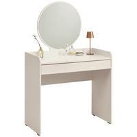 SCHMINKTISCH in Weiß  - Weiß, Design, Glas/Holzwerkstoff (90/47/142cm) - Carryhome