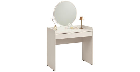 SCHMINKTISCH 90/47/142 cm, Kaschmir  - Kaschmir, Design, Glas/Holzwerkstoff (90/47/142cm) - Carryhome