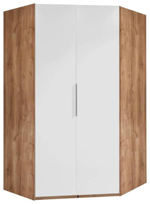ECKSCHRANK in  - Chromfarben/Weiss, Modern, Holzwerkstoff (120/236/120cm) - MID.YOU