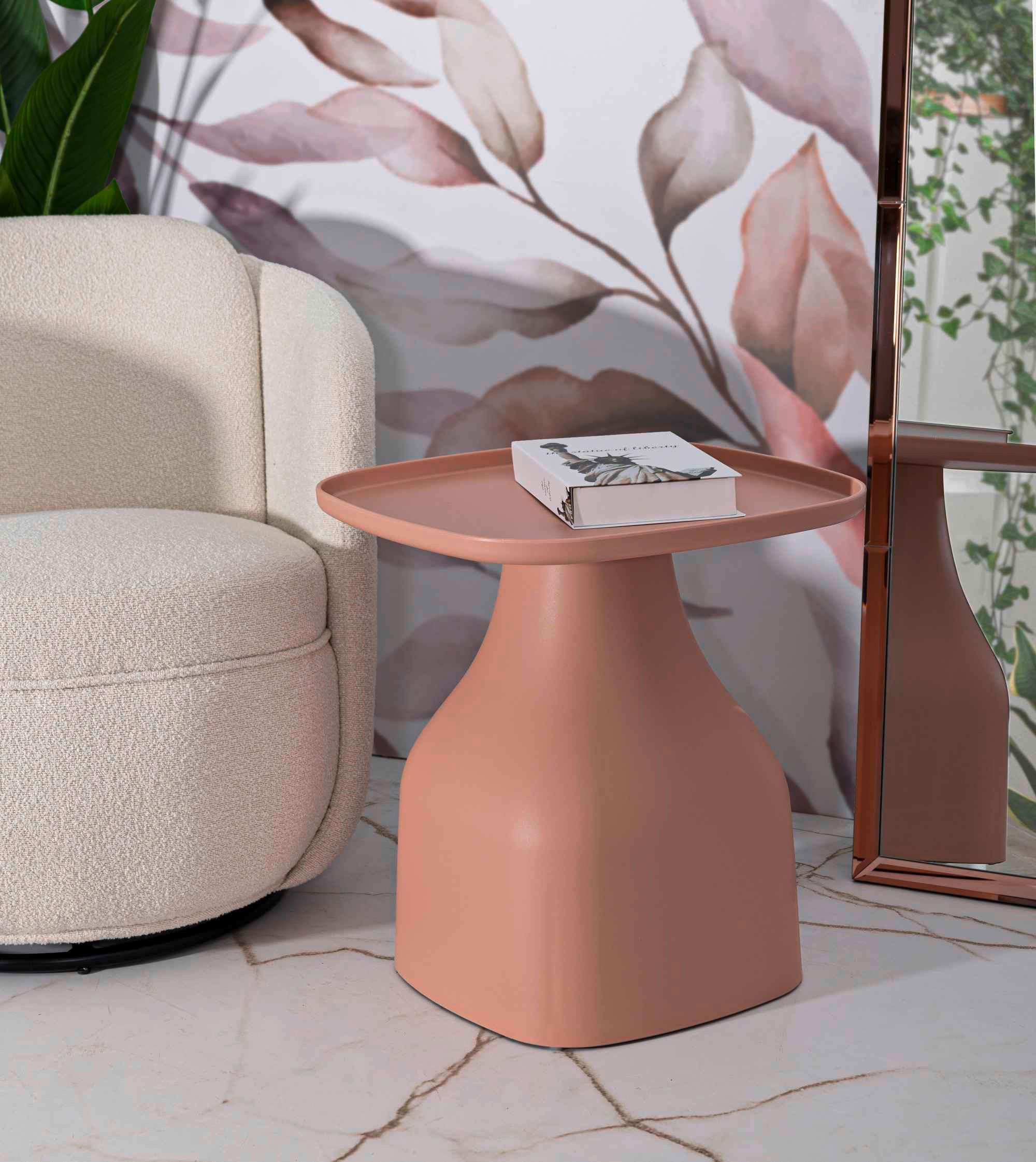 COUCHTISCH - Rosa, Basics, Kunststoff (48/50/48cm)