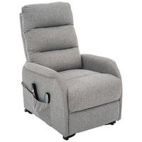 RELAXFÅTÖLJ i metall, textil grå  - grå/svart, Design, metall/textil (68/100/94cm) - Livetastic