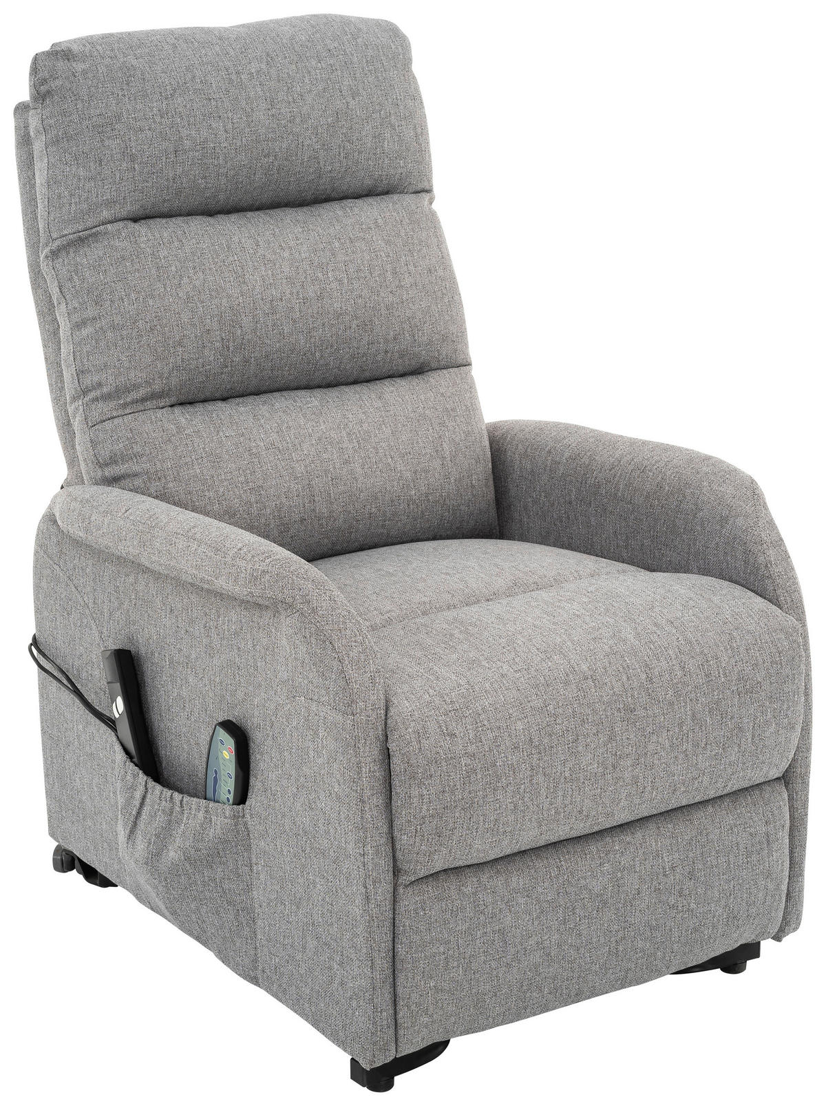 RELAXFÅTÖLJ i metall, textil grå  - grå/svart, Design, metall/textil (68/100/94cm) - Livetastic