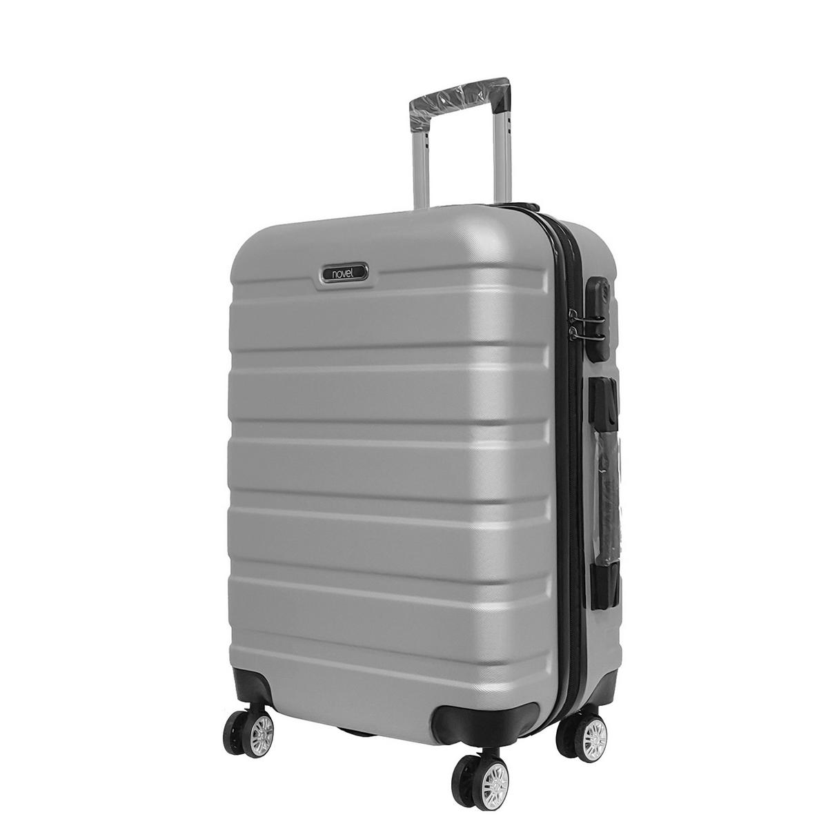 REISEKOFFER Hellgrau  - Hellgrau, LIFESTYLE, Kunststoff/Metall (48/77/29cm) - Novel