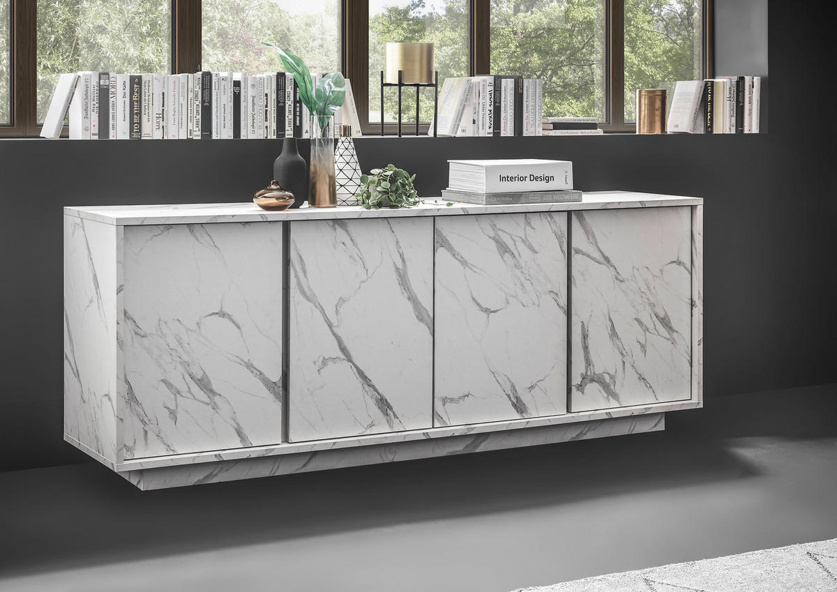 SIDEBOARD  180/79/43 cm  - Weiß, Design, Holzwerkstoff (180/79/43cm) - MID.YOU