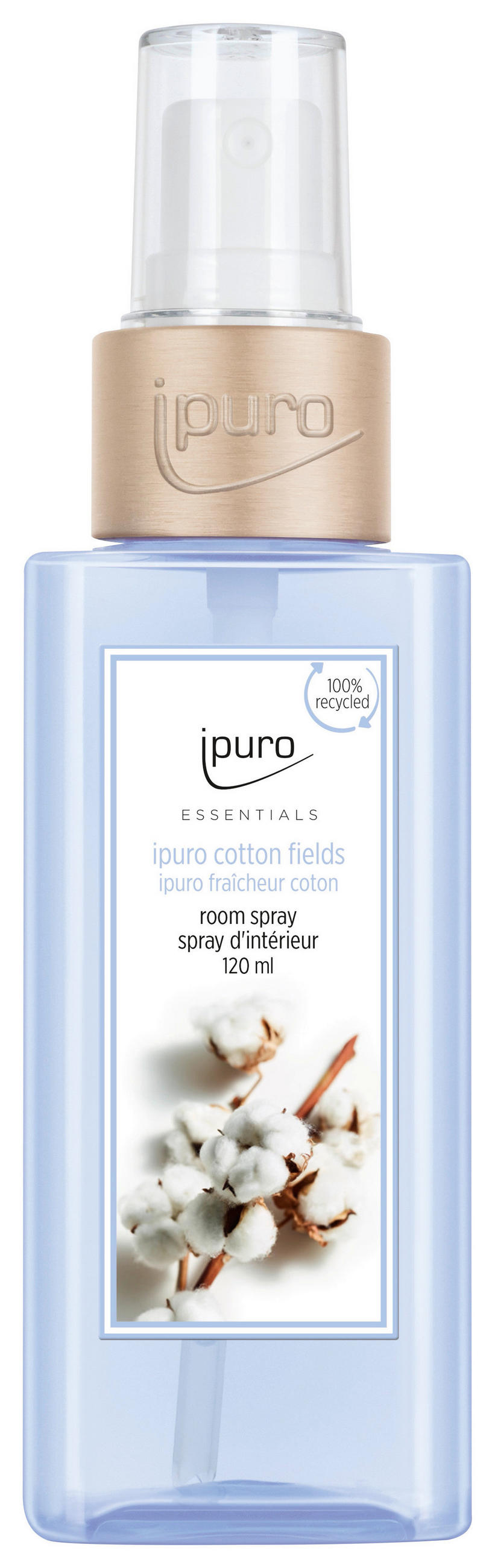 SPREJ ZA PROSTOR Essentials Cotton Fields  - lila, Basics, umetna masa (120ml) - Ipuro