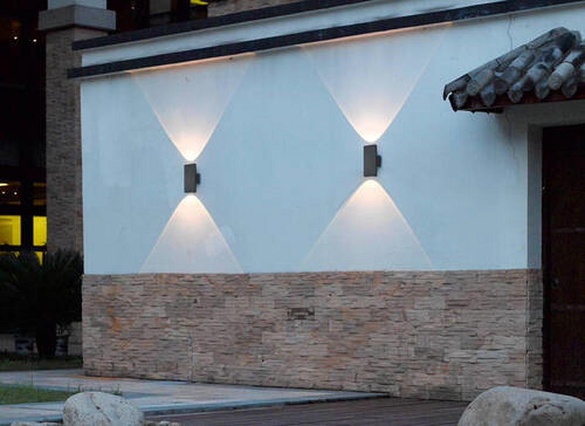 VÄGGLAMPA FÖR UTOMHUS - antracit, Design, metall (9/20/6,5cm) - Trio Leuchten