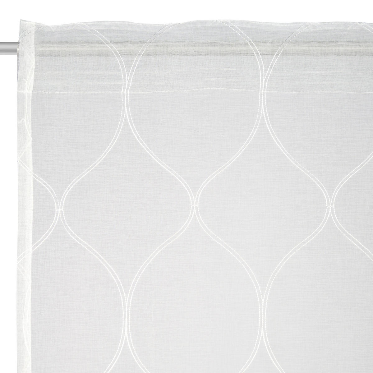 FERTIGVORHANG transparent  - Weiß, KONVENTIONELL, Textil (135/245cm) - Esposa