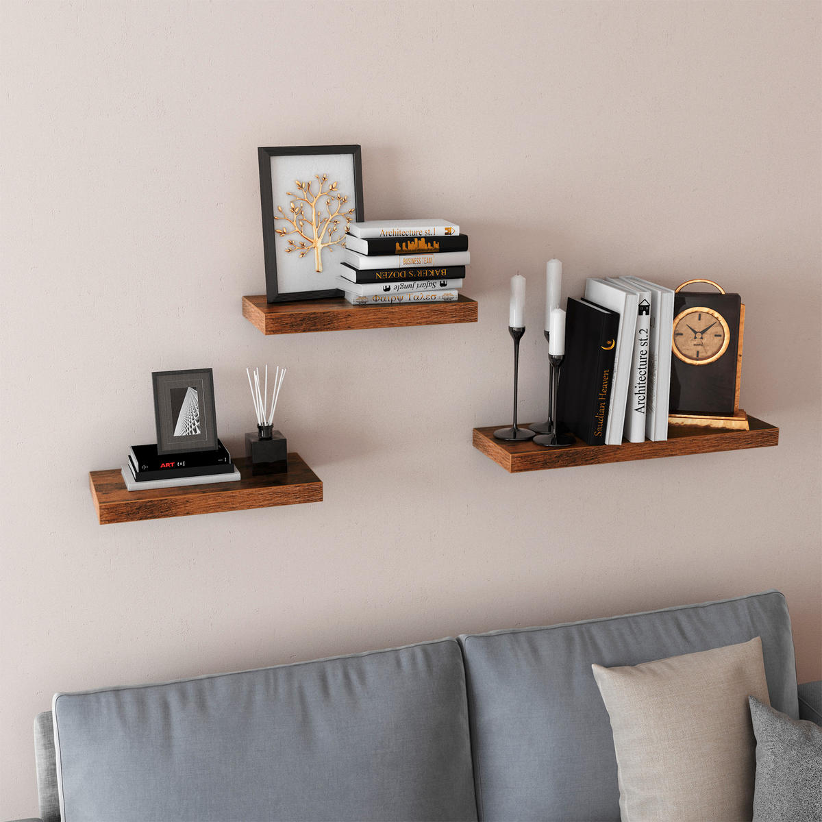 WANDBOARD Braun, Schwarz  - Schwarz/Braun, Trend, Holzwerkstoff (80/3.8/20cm) - Boxxx