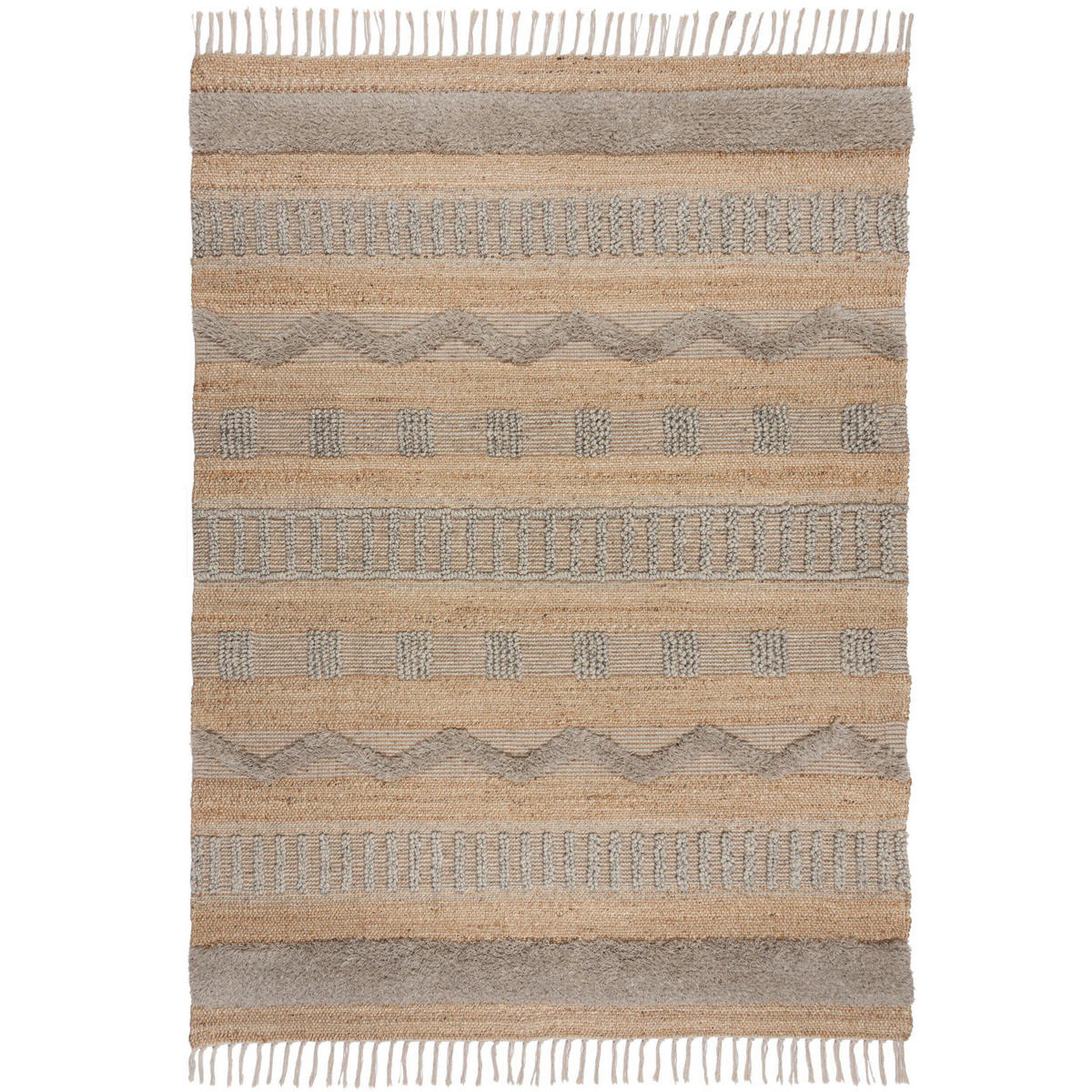 HANDWEBTEPPICH 160/230 cm Medina Naturfarben  - Naturfarben, KONVENTIONELL, Textil (160/230cm) - Xora