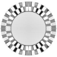 WANDSPIEGEL  - Silberfarben, LIFESTYLE, Glas/Metall (80/80cm) - Kayoom