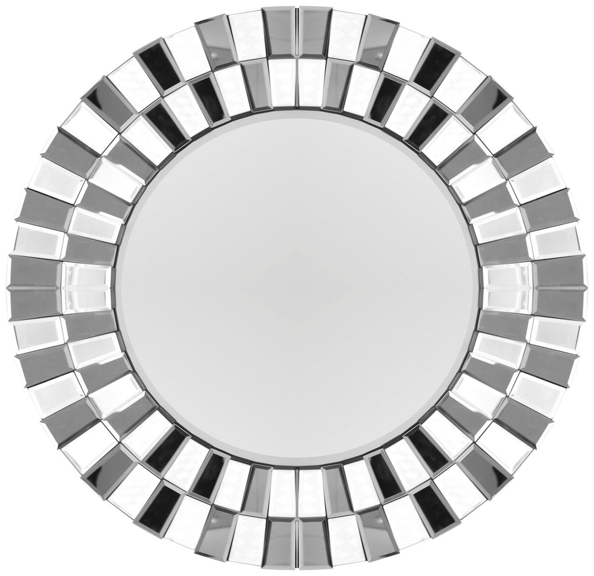 WANDSPIEGEL  - Silberfarben, LIFESTYLE, Glas/Metall (80/80cm) - Kayoom