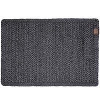 TISCHSET SÖDAHL Naturmaterialien Dunkelgrau 48/33 cm  - Dunkelgrau, Trend, Naturmaterialien (48/33cm)