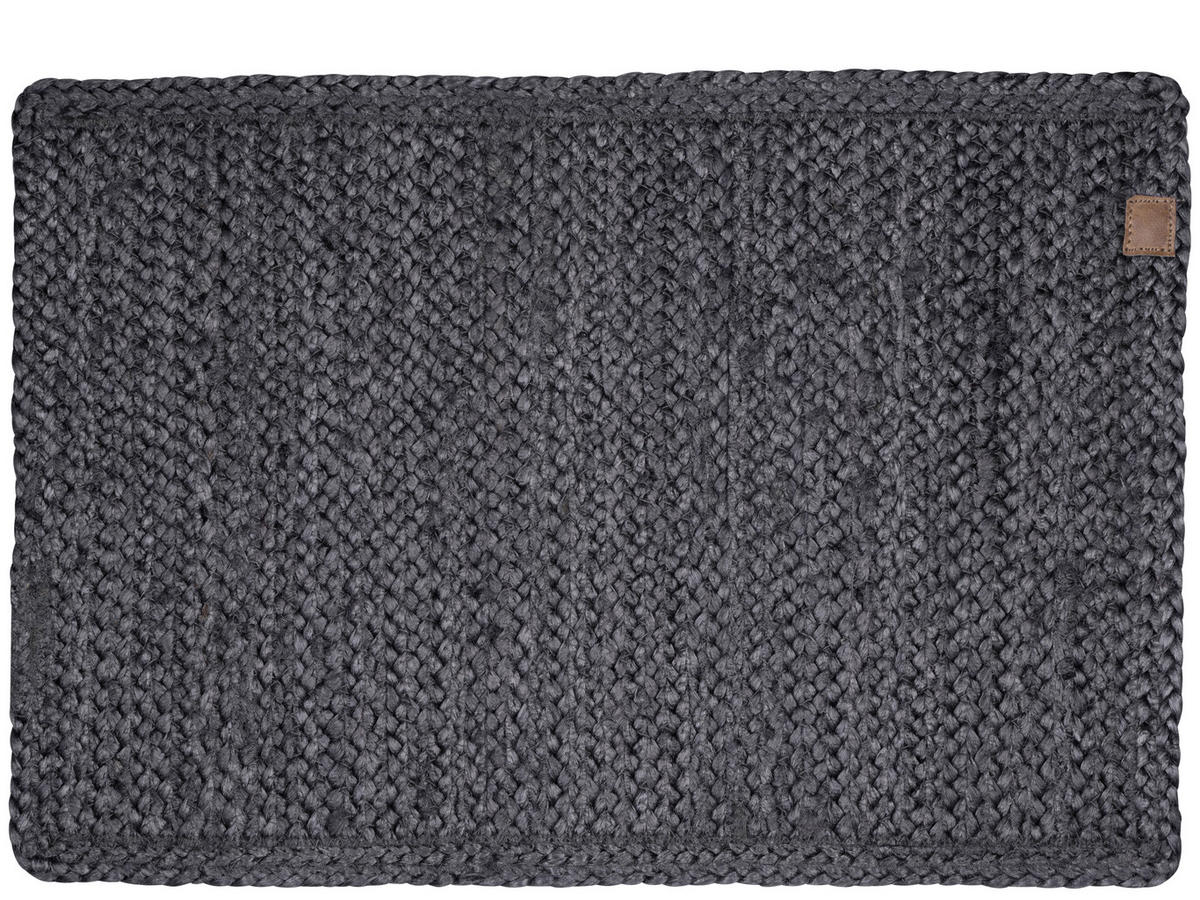 TISCHSET SÖDAHL Naturmaterialien Dunkelgrau 48/33 cm  - Dunkelgrau, Trend, Naturmaterialien (48/33cm)