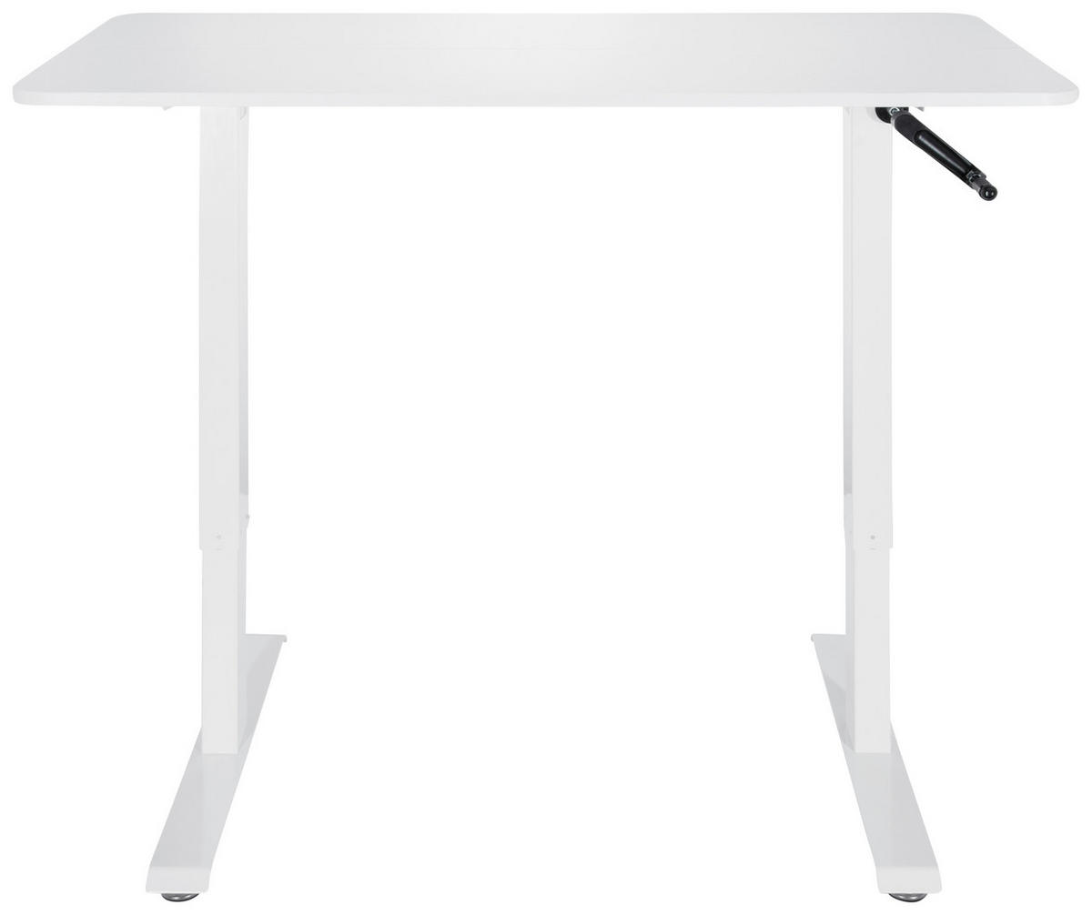 SKRIVBORD  i vit  - vit, Modern, metall/trämaterial (120/74/60cm) - MID.YOU