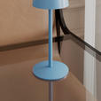 AKKU-TISCHLEUCHTE 9/22 cm  - Hellblau, Basics, Metall (9/22cm) - Novel