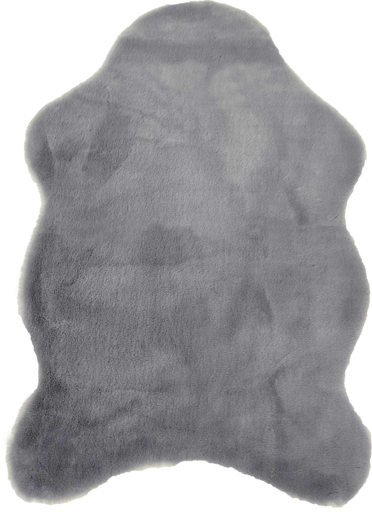 KUNSTFELL 40/60 cm Grau Tierform  - Grau, Basics, Textil (40/60cm) - Novel