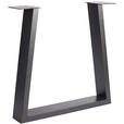 TISCHGESTELL in Metall 73/17/74 cm   - Anthrazit, Design, Metall (73/17/74cm) - Waldwelt