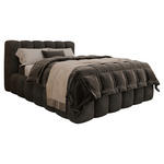 POLSTERBETT Bettkasten Graphitfarben 140/200 cm  - Schwarz/Graphitfarben, Trend, Kunststoff/Textil (140/200cm) - Esposa