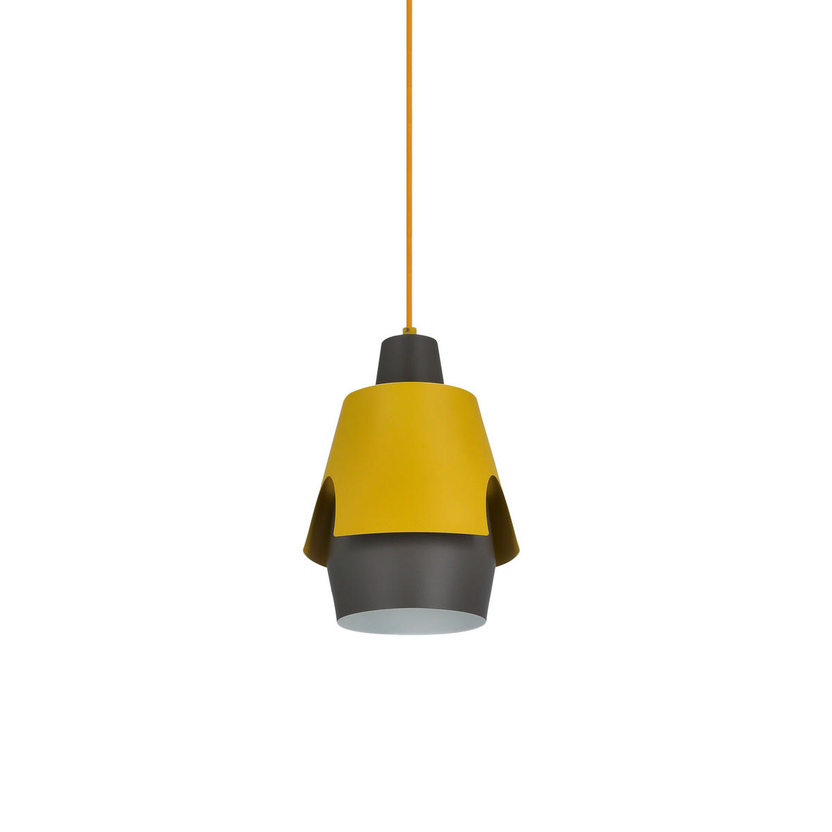 PENDELLAMPA Falun 22/22/150 cm  - grå/gul, Design, metall (22/22/150cm)