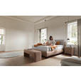 BOXSPRINGBETT 180/200 cm  in Hellbraun, Greige  - Hellbraun/Greige, Design, Textil/Metall (180/200cm) - Johann Jakob