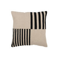 ZIERKISSEN  - Schwarz/Weiß, Basics, Textil (50/50/15cm)