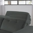 ECKSOFA BORGO - Eichefarben/Schwarz, Design, Leder/Holz (163/305cm) - Novel